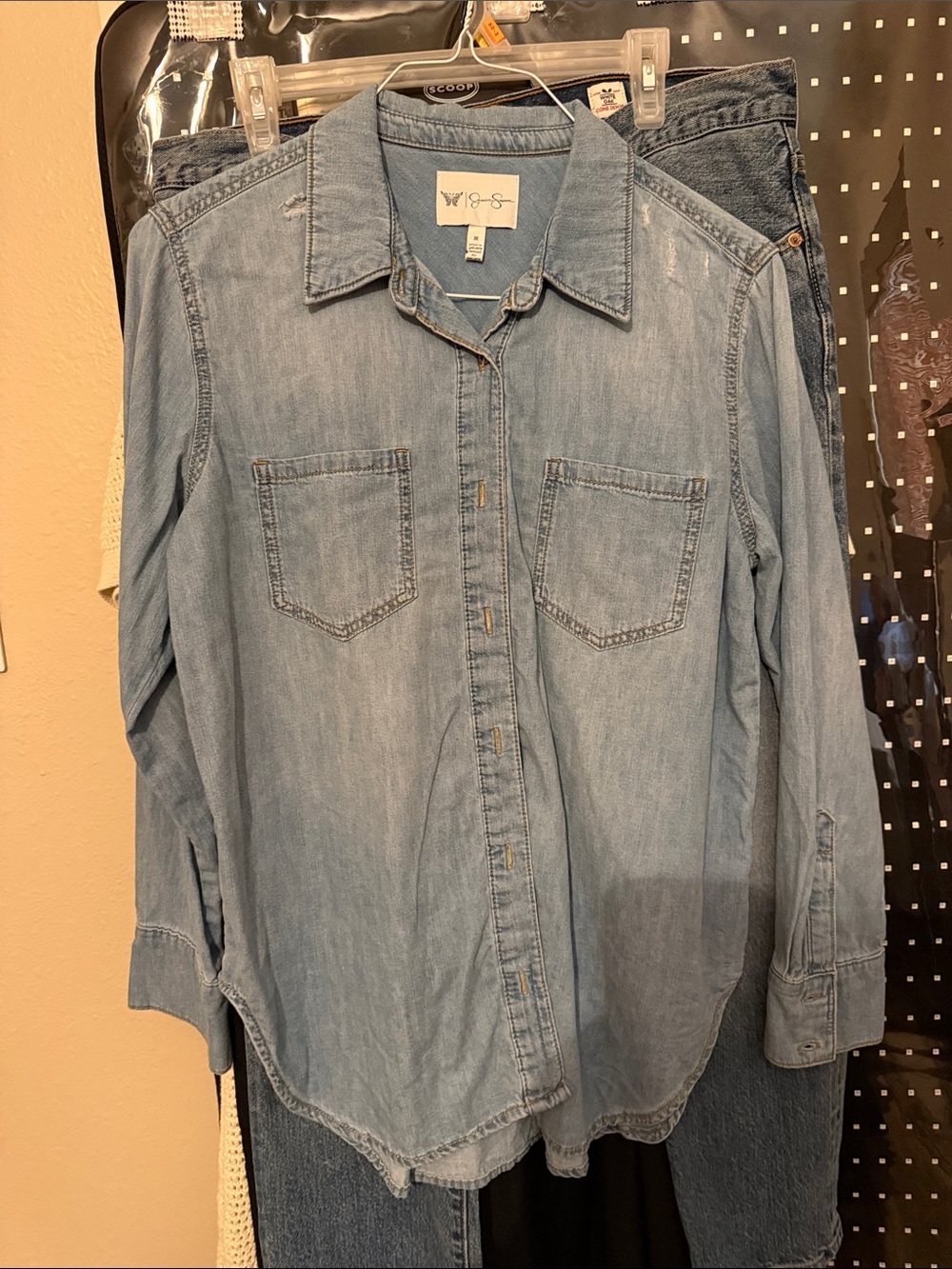 Jessica Simpson Light Blue Denim Shirt